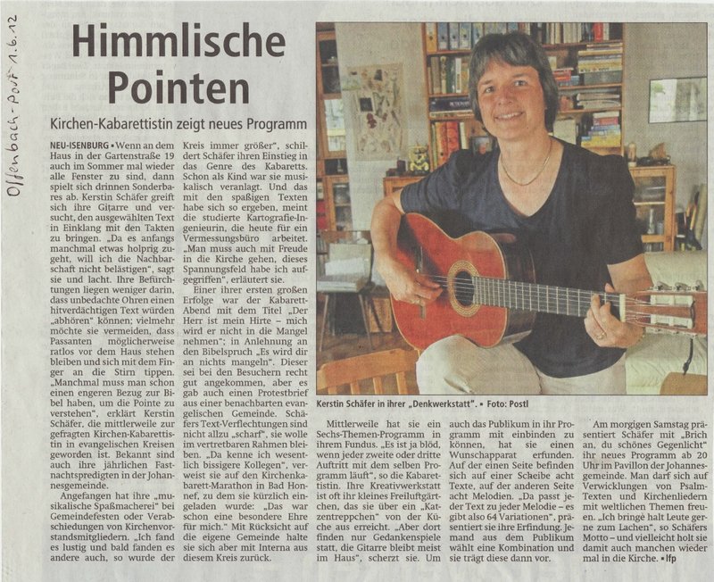 Die Kirchenkabarettistin