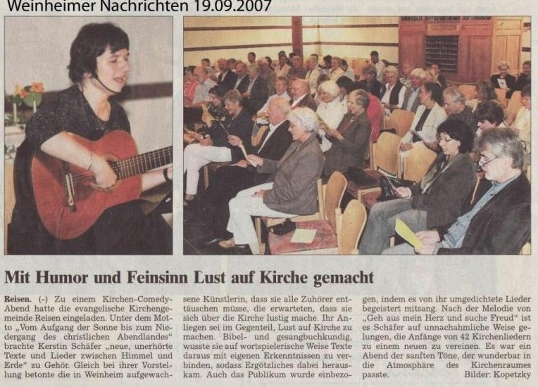 Weinheimer Nachrichten 2007